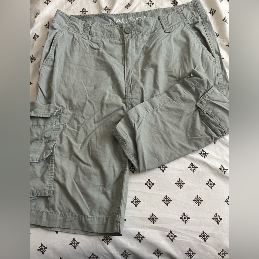 Nautica Light Gray Cargo Shorts